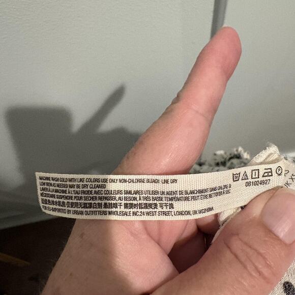 Free People Bodysuit Womens XS Floral Polka Dot Intimately Boho Flare Stretch - Picture 12 of 13